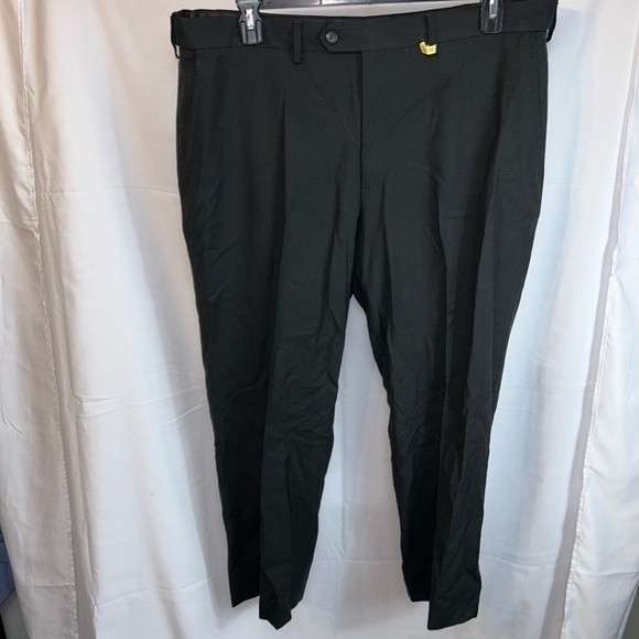 Stafford Dress Pants Slacks Traveler Classic Relaxed Fit Sharkskin Trouser Pants - Picture 2 of 9